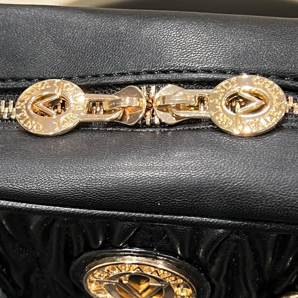 Valentino Orlandi Black Quilted Tote - Picture 10 of 11